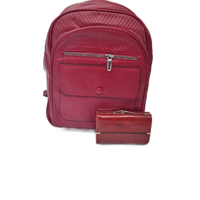 Set Rucsac Visiniu + Portofel