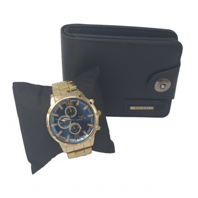 Set Portofel Shidai Negru + Ceas 2