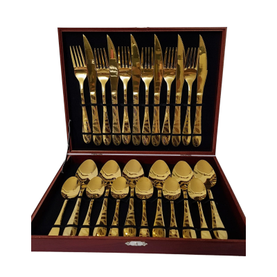 Set Tacâm 24 Piese Aurii