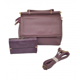 Set Geanta Violet + Portofel