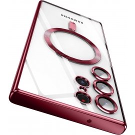 Husa MagSafe Samsung S23 Ultra Rosu